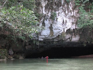 Cave Tubing in Belize.