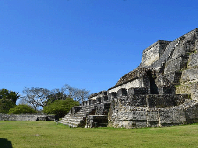 Altun Ha temple of the Sun God.