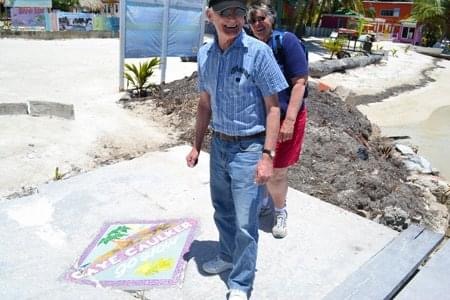 Sandy and Jack at Caye Caulker